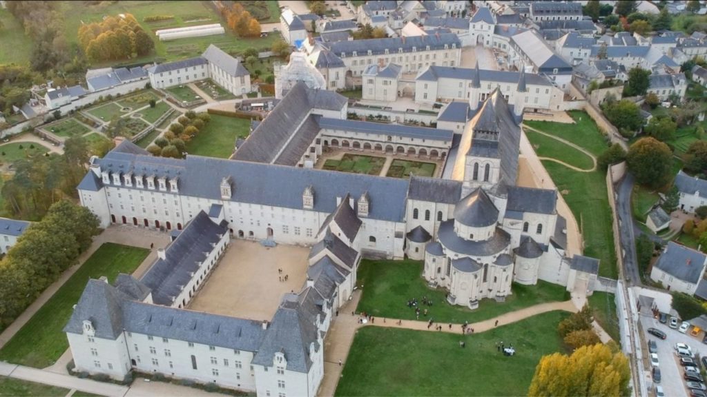 Abbaye de Fontevraud, drone